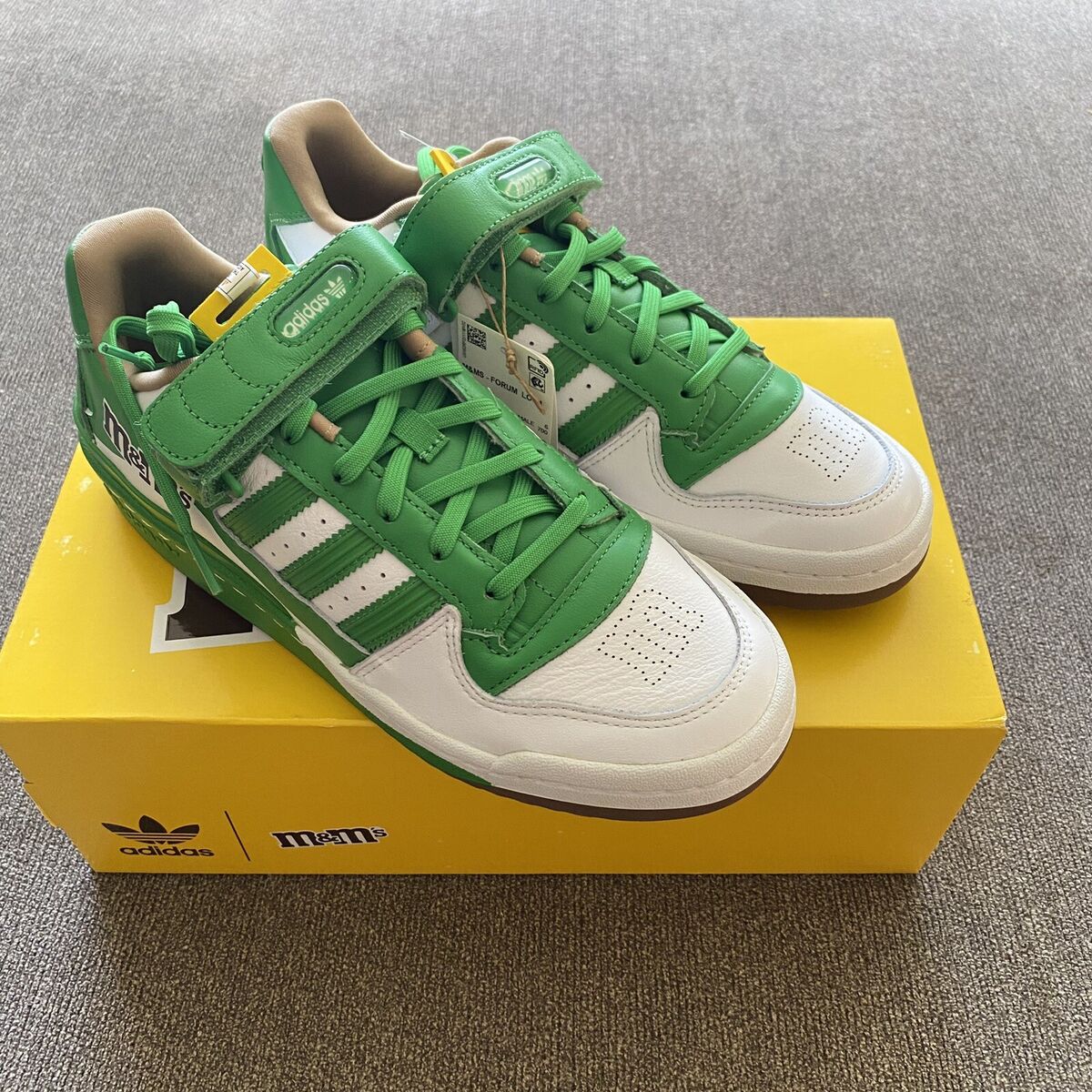 Size 6.5 - adidas M&M's x Forum '84 Low Green for sale Size 6.5 - adidas M&M's x Forum '84 Low Green for sale