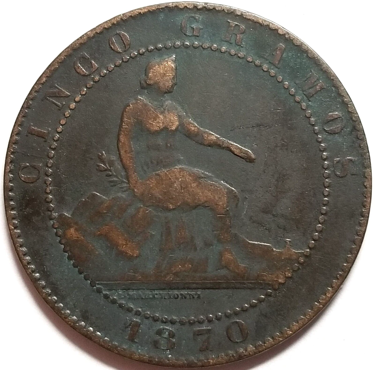 1870 Year Bronze Spanish Coins for sale | eBay