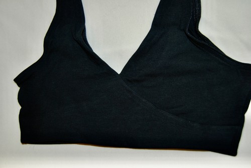 2-Pack Arabella Women's Black Gray Wrap Front Maternity Nursing Bralette sz S 32 - Picture 9 of 12