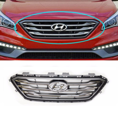 Genuine Front Radiator Grille Upper (Fits: HYUNDAI 2015-2017 LF Sonata Turbo)