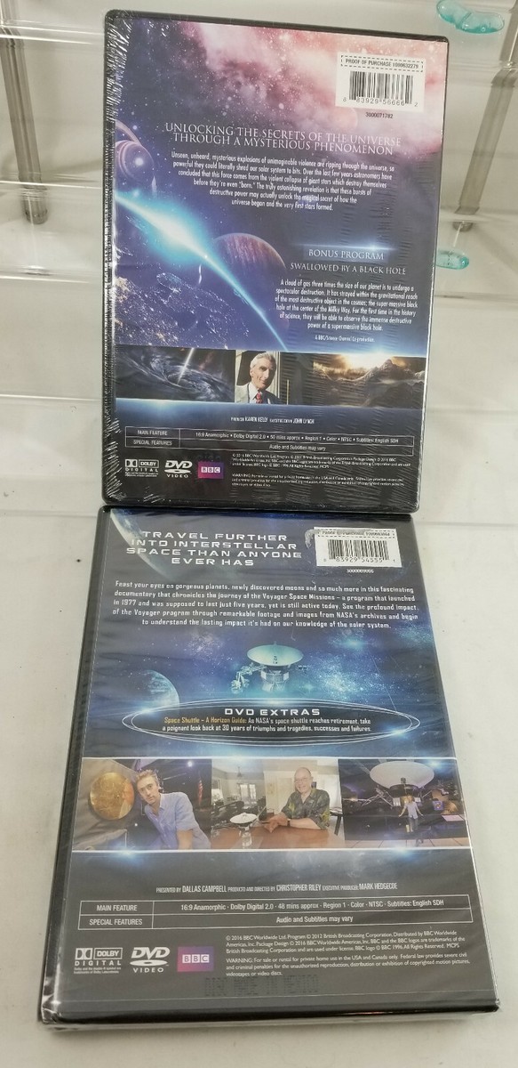 2 SPACE Documentary DVDs Voyager To The Final Frontier & The