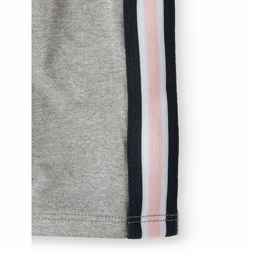Athletic Works Girl's Long Sleeve Side Taped Active T-Shirt Grey L/G(10-12) Plus - Picture 2 of 3