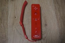 Nintendo Wii Official OEM RED Remote Motion Plus Controller Clean Tested