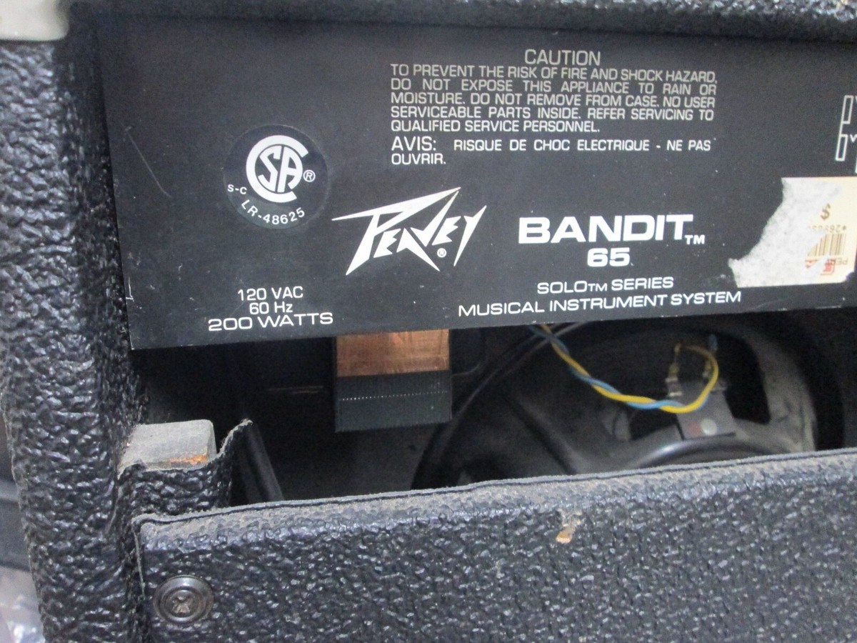 VINTAGE Peavy Bandit65 Solo Series 65-Watt Guitar Amp - ZX | eBay