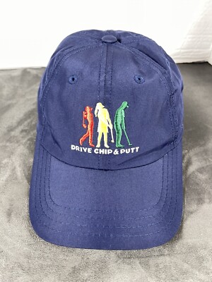 Blue Poly Drive Chip & Putt Golf Strapback Volunteer Hat Cap