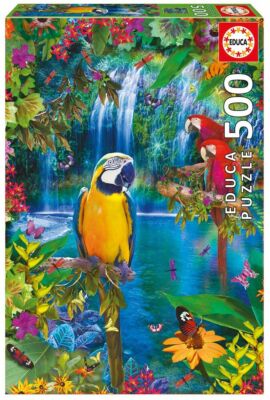 Educa Puzzle 500 Paradies Tropical 15512 Papageien