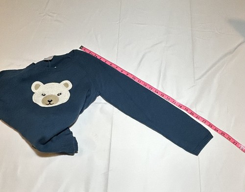 Gymboree Girls Size 12 Blue Sweater Polar Bear Appliqué Ruffle NWT Nordic - Picture 7 of 8
