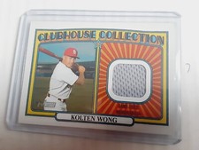 2021 Topps Heritage Kolten Wong Jersey ClubHouse Collection Game Used Baseball
