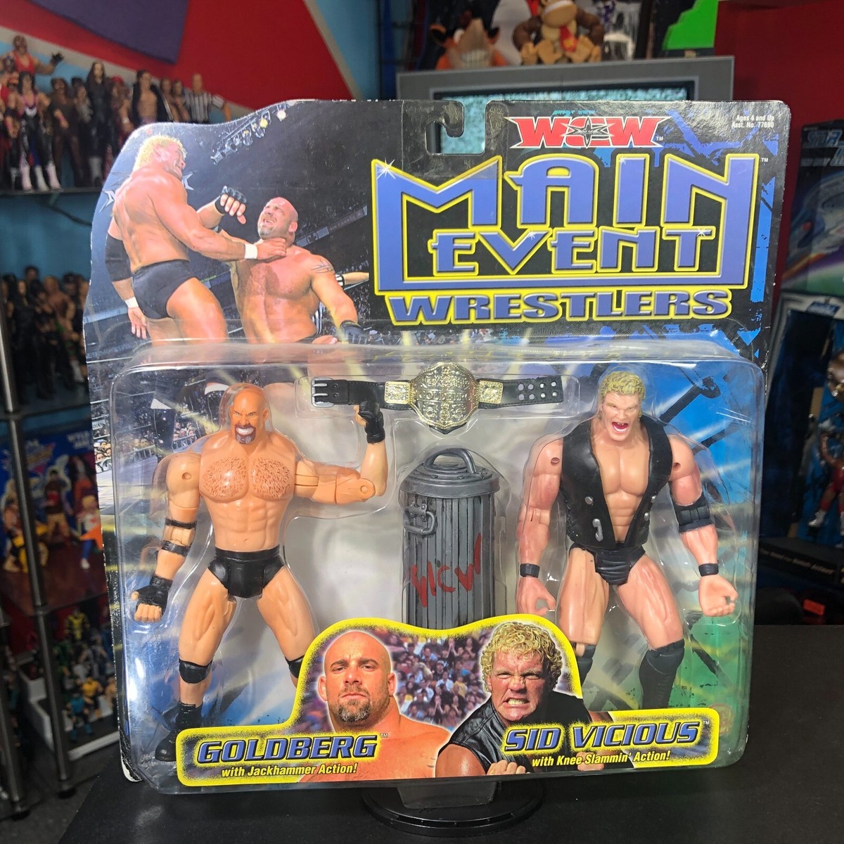 WCW MAIN EVENT WRESTLERS SID VICIOUS BILL GOLDBERG TOYBIZ