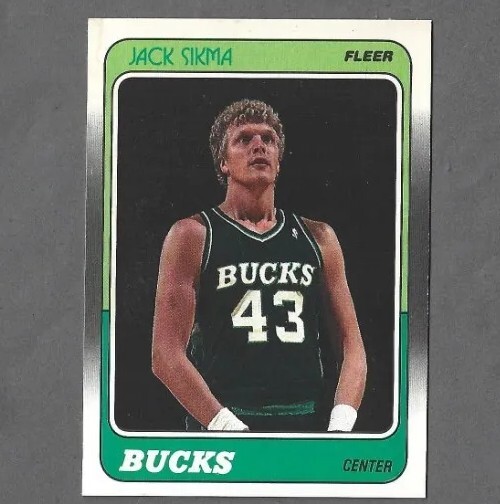 Jack Sikma HOF Milwaukee Bucks 1988-89 Fleer #76