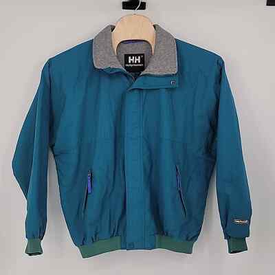 Vintage Helly Hansen Men's Large Blue Jacket Coat