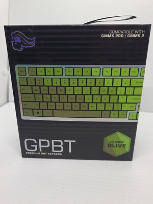 Glorious GPBT-O PC Pro Gaming Key Cap Set Olive Green AU New And Sealed 
