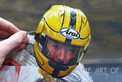 Joey Dunlop 2000 Honda RS125 Isle of Man TT Ölgemälde Fine Art Print - Bild 6 von 12