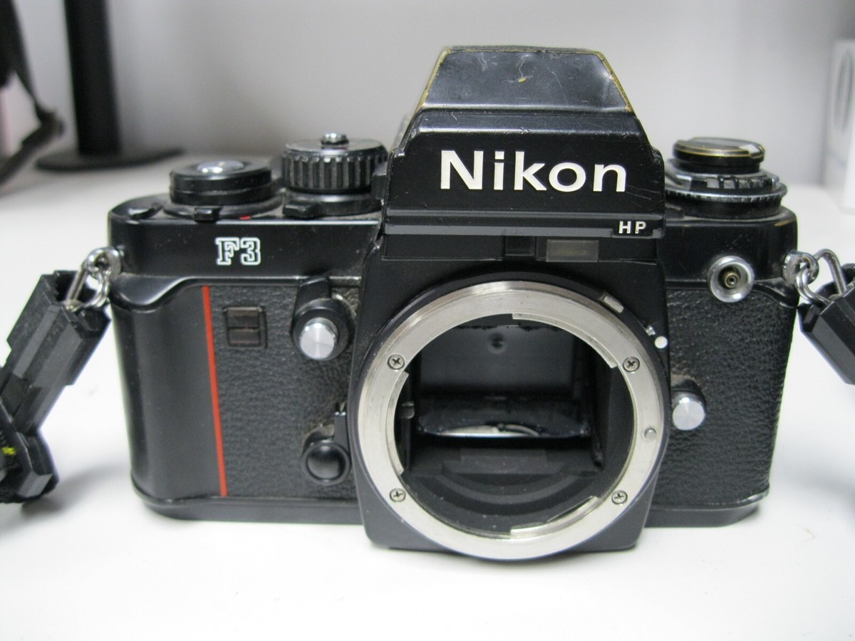 ニコン F3 HP Black Film Camera #348 Nikon F3 35mm Camera Body, Black with DE-2 Prism Finder