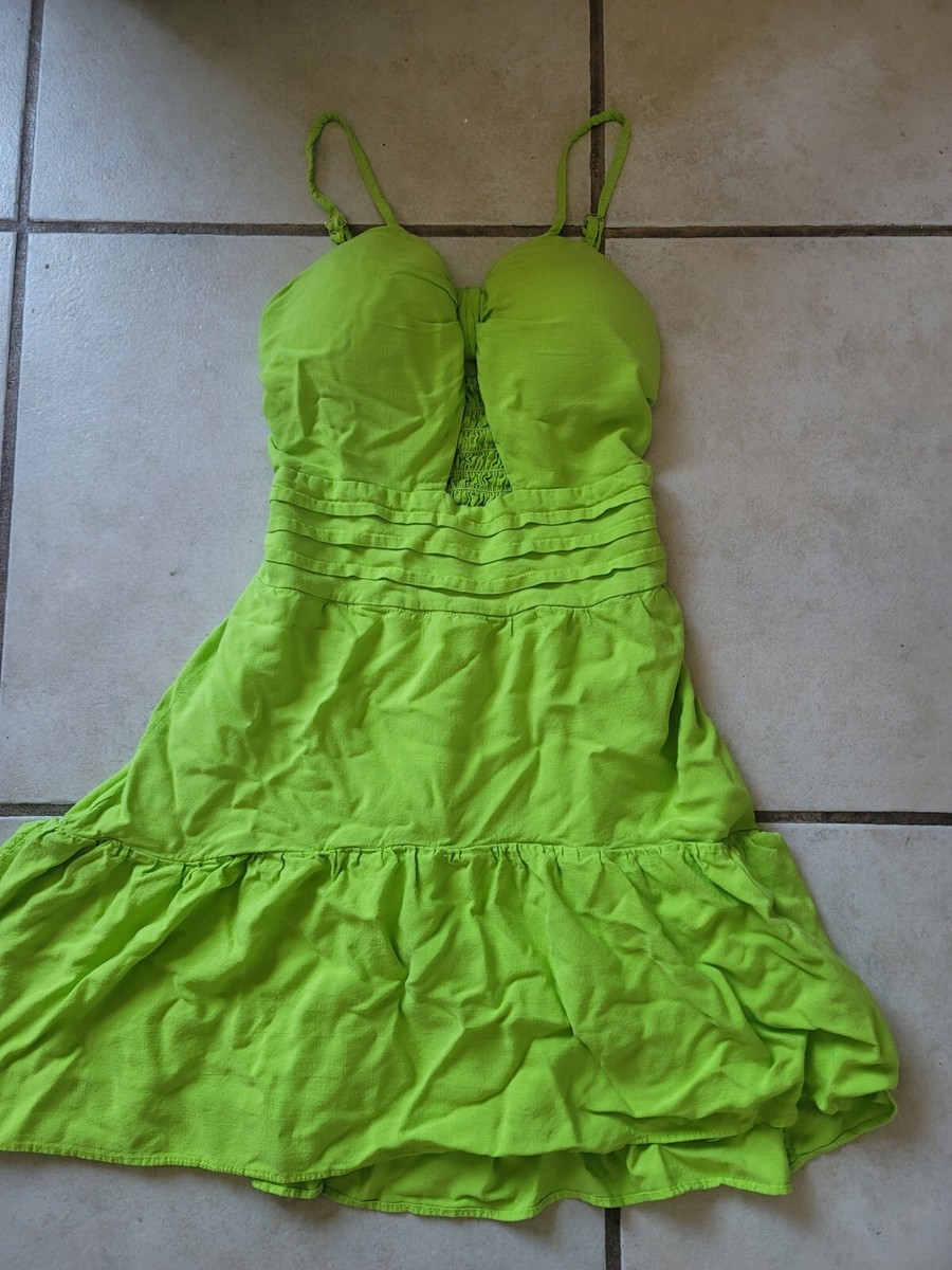 mya fit and flare midi dress green Modas Mya Green Flare Peekhole Dress Women's Size S Small Brunch Date 21 Hm