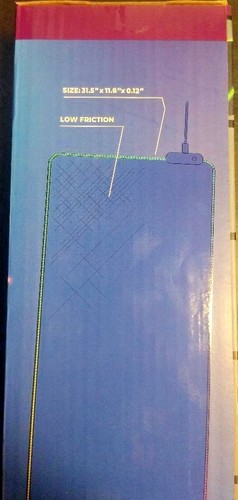 Bugha LED 31.5in x 11.8in Gamer Mousepad - New In Box - Never Used - Picture 3 of 5
