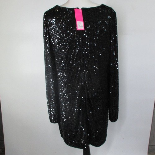NWT Women Lilly Pulitzer Nicoline L/S Romper Onyx Treasure Box Sequin Knit 12 - Picture 8 of 13