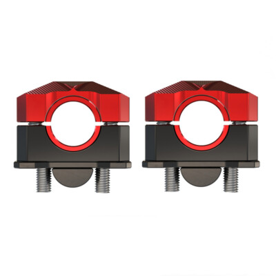 2PCS Handlebar Fat Bar Mount Clamps Risers Adaptor 7/8'' to 1 1/8'' Dirt Pit Bike