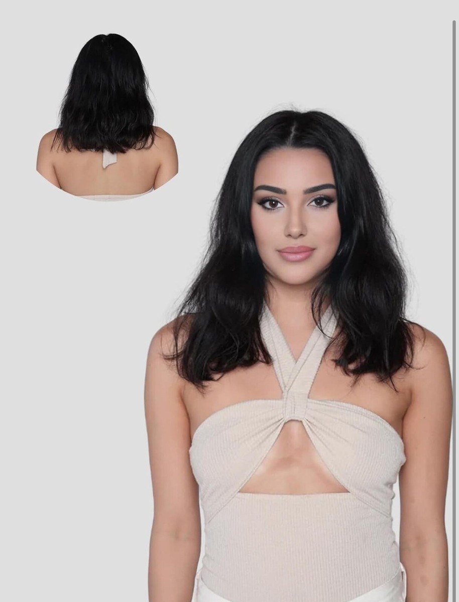 14 Inch Seamless Clip-In Human Hair Extensions 7Pcs 110g Straight Amazon.com : Lashey Invisi Edge Clip in Hair Extensions 14  main image 2