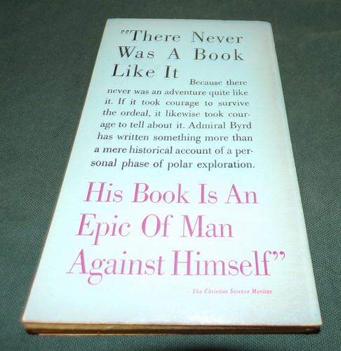 Alone by Richard E. Byrd Polar Adventure Ace Star vintage pbk - Picture 2 of 3
