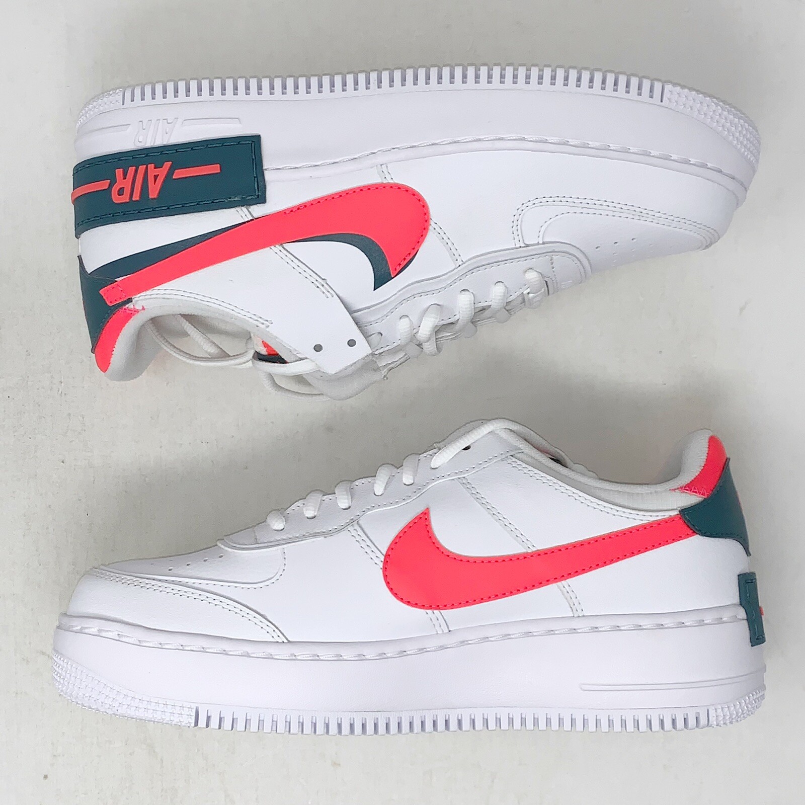 air force 1 dark teal solar red