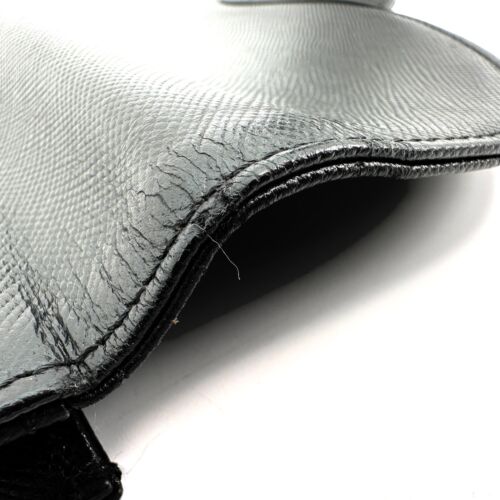 Borsa pochette Yves Saint Laurent pelle vintage nera autentica dal Giappone 0435 - Foto 14 di 17