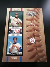 2005 Donruss Leather & Lumber Rivals - Bob Gibson Ernie Banks #1963/2000