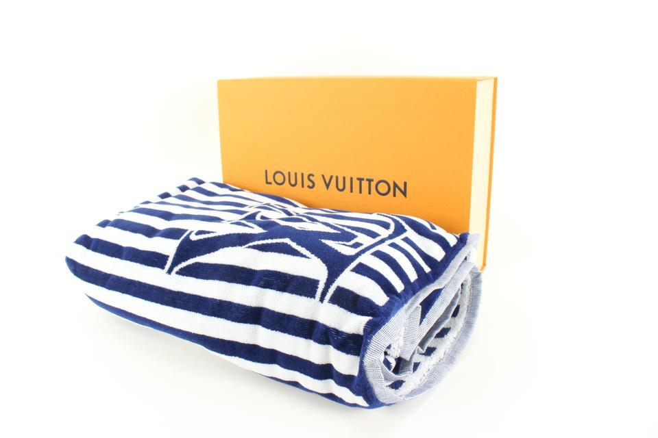 Louis Vuitton Navy Stripe LV Graphical Beach Towel 82LZ525S