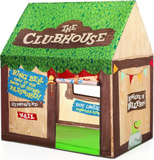 Swehouse Kids Play Tent Indoor: Clubhouse Tent for Kids with Roll-Up Door and Wi