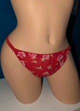 VTG L Floral Thong Panties NWOT Large 14/16 Floral By "Enchanting" Polyester