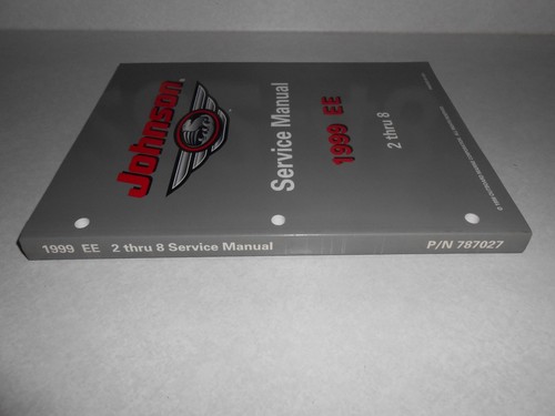 1999 GENUINE JOHNSON EVINRUDE 2 HP THRU 8 HP OUTBOARD REPAIR SERVICE MANUAL - Picture 2 of 2