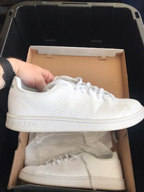 adidas gazelle silver green womens Shop White Mens Advantage Base Sneakers – Shoebacca main image 0