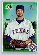 2017 Bowman Draft #BD-127 Noah Bremer Green Excellent