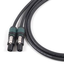 4 Core Neutrik Speakon to Speakon Cable. Van Damme Speaker Lead 4mm 2.5mm. 10m
