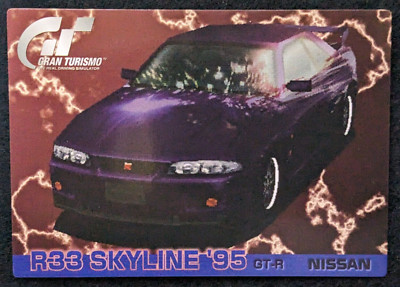 SKYLINE R-33 '95 GT-R NISSAN GRAN TURISMO No.042 Japanese Game TCG