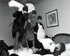 The Beatles Music Band Pillow Fight 8 x 10 Photograph Art Print Photo Picture