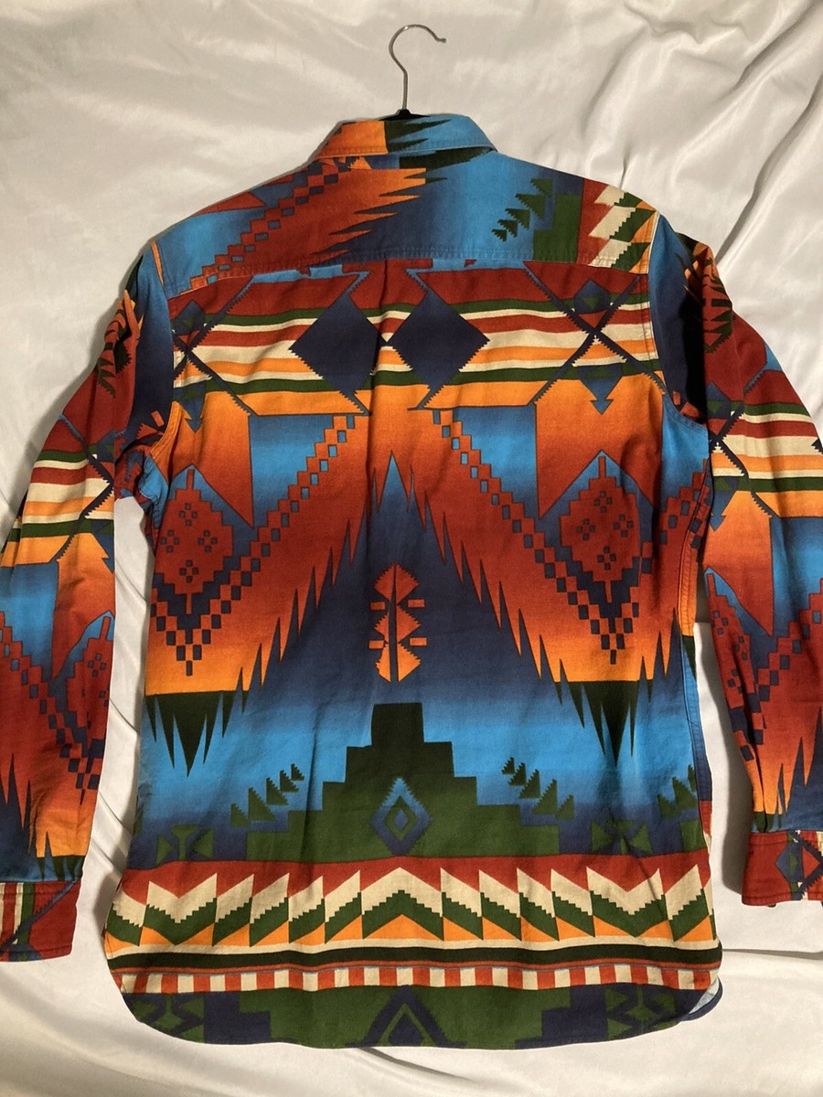 Polo Ralph Lauren Aztec M Men Shirt Navajo Jacquard Lebowski