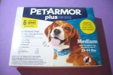 PetArmor Plus for Medium Dogs 23-44 lbs Tick Lice Fleas 6 Pack