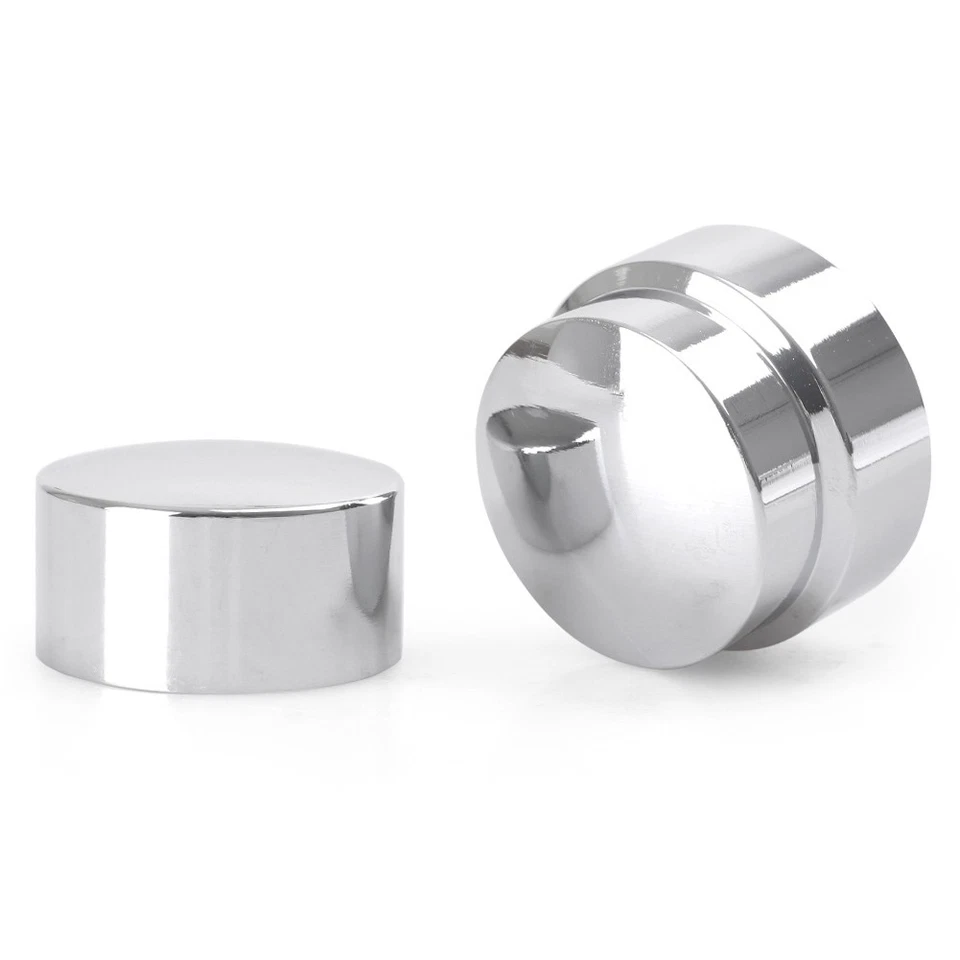 1 Pair Chrome Rear Axle Nut Covers For Harley XL 1200 Dyna CVO Electra Glide — 第 2/4 张图片