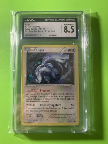Pokémon Lugia 78/124 Cracked Ice Holo Deck Exclusive CGC 8.5