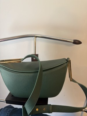 Demellier Bergen Box Shoulder Bag Purse Leather In Green