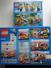 4 Lego CITY Fire Truck 60002 60077 60066 60088 instructions and box Complete !!