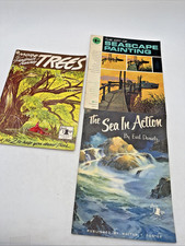 Vtg 1960 How To Draw  Paint Art Teaching Guides Walter T. Foster Trees Seascape
