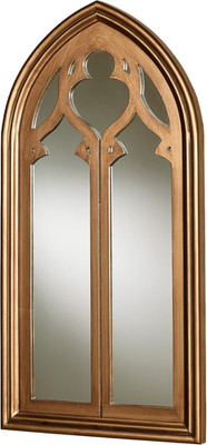 Arched Bronze Florence Cathedral Wall Mirror - Stylish Home Accent