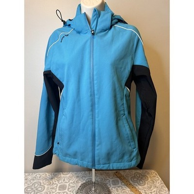 Erima Sports Europe Full Zip Lined Jacket Long Sleeve Women s Large, Black Blue