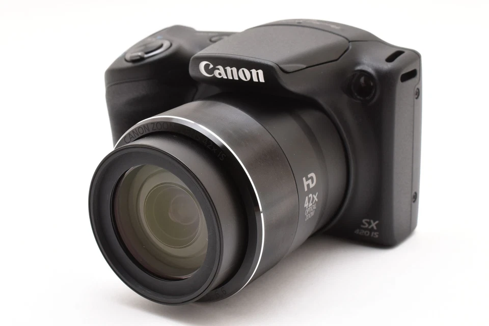 [Top MINT] Canon PowerShot SX420 IS Black 20.0 MP Digital Camera From JAPAN - Image 2 of 4