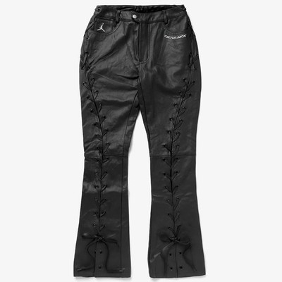 Jordan x Travis Scott Cactus Jack Leather Pants Black DX6170-070 Women s 6