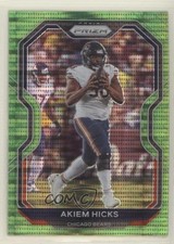 2020 Panini Prizm Neon Green Pulsar Prizm Akiem Hicks #190 h6d