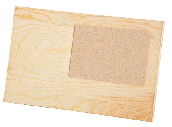 "Vbs Bilderrahmen \"Scrap\", Kiefernholz, Ca. 29X18Cm, Bildausschnitt Ca. 15X10Cm"-image