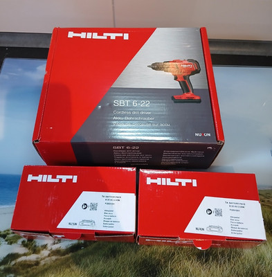 Hilti SBT 6-22 Akkubohrschrauber 22V mit 2x 8,5Ah Li-Ion Akku + Griff NEU !!!